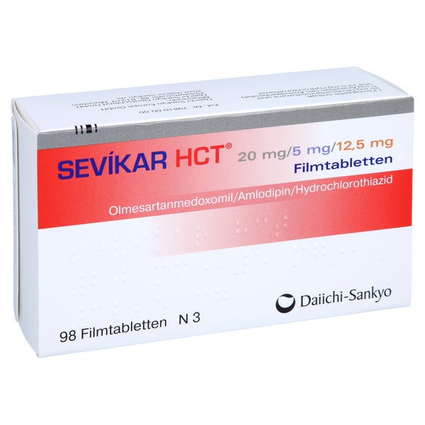 SEVIKAR HCT 20 mg/5 mg/12,5 mg Filmtabletten 98 St