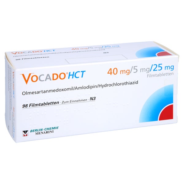 VOCADO HCT 40 mg/5 mg/25 mg Filmtabletten 98 St