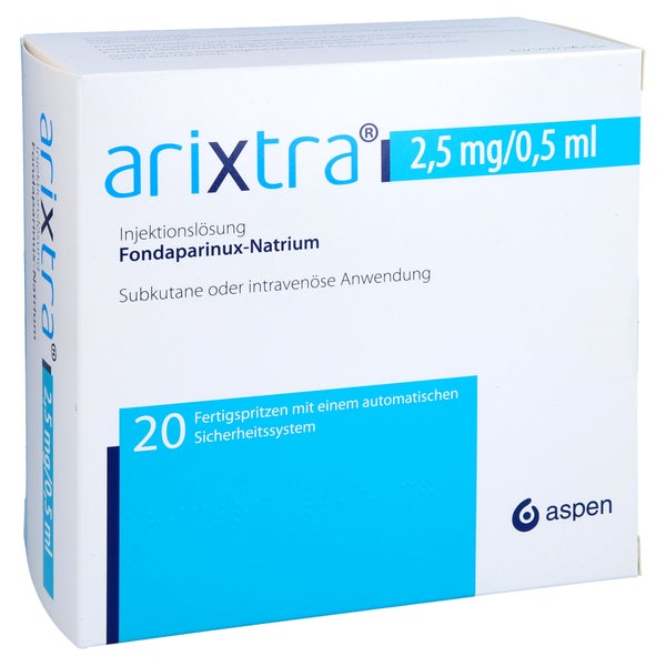 ARIXTRA 2,5 mg/0,5 ml Inj.-Lsg.i.e.Fertigspritze 20X0,5 ml