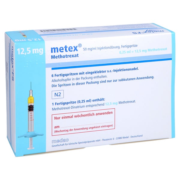 METEX FS 12,5 mg (50mg/ml) Inj.-Lösung Fertigspr. 6 St