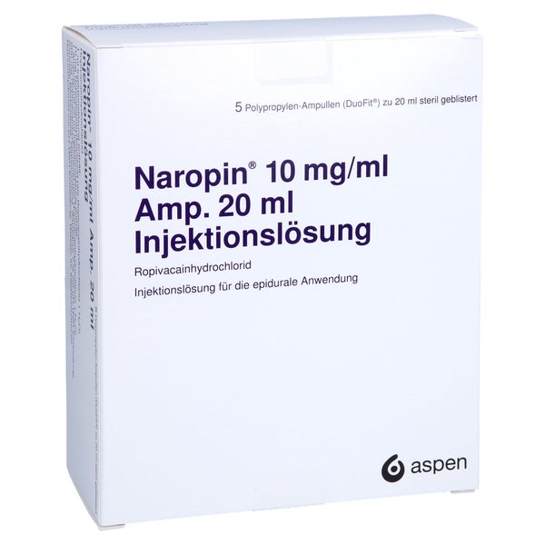 Naropin 10 Mg/ml Amp. Injektionslösung 5X20 ml