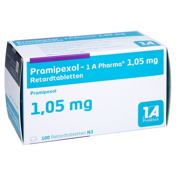 PRAMIPEXOL-1A Pharma 1,05 mg Retardtabletten 100 St