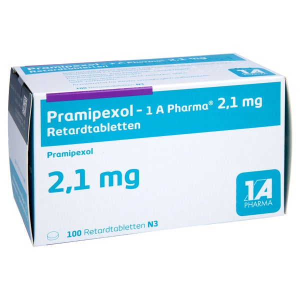 PRAMIPEXOL-1A Pharma 2,1 mg Retardtabletten 100 St