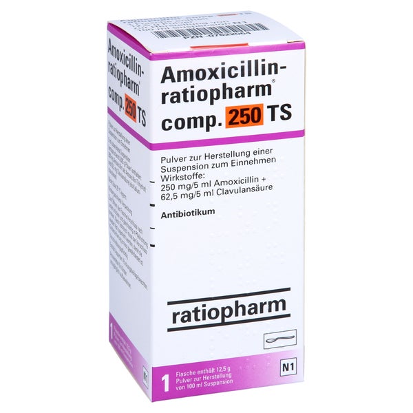 AMOXICILLIN-ratiopharm comp.250 TS 100 ml