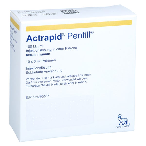 Actrapid Penfil 100 I.E./ml 10X3 ml