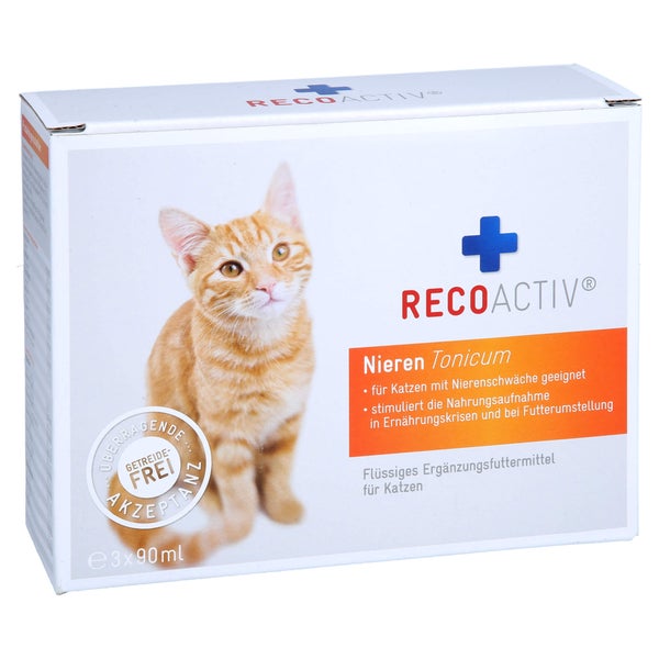 Recoactiv Nieren Tonicum f.Katzen Kurpac 3X90 ml