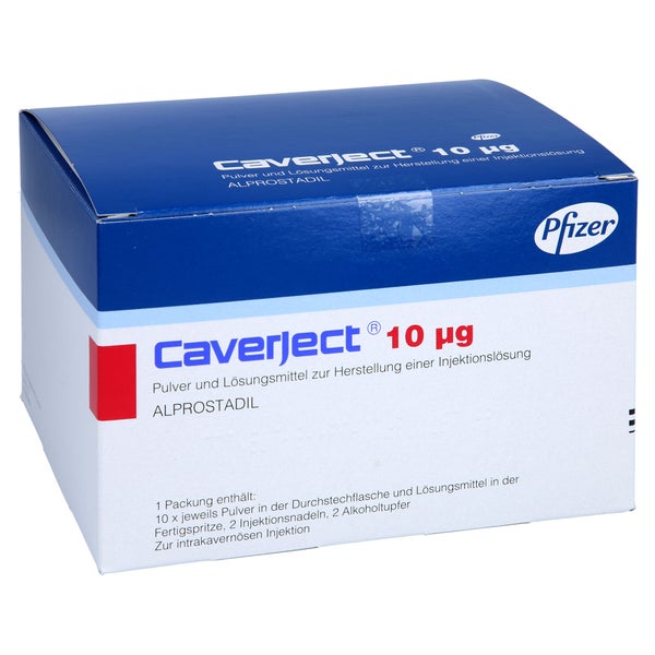 CAVERJECT 10 µg Plv.u.Lsm.z.H.e.Injektionslsg. 10 St