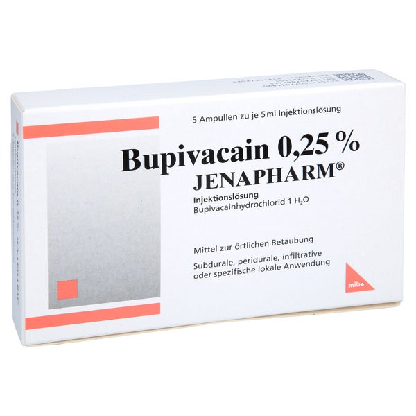 Bupivacain 0,25% Jenapharm Ampullen 5X5 ml