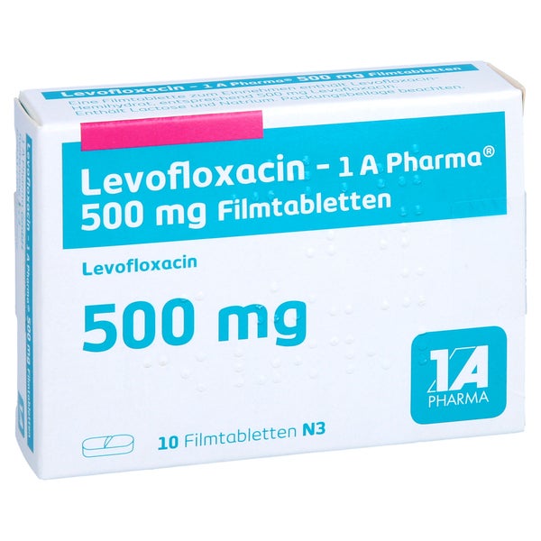 LEVOFLOXACIN-1A Pharma 500 mg Filmtabletten 10 St
