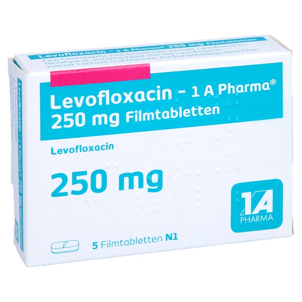 LEVOFLOXACIN-1A Pharma 250 mg Filmtabletten 5 St
