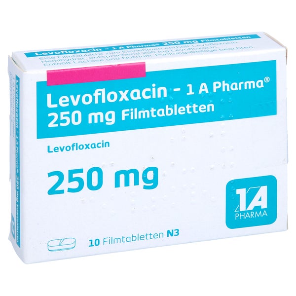LEVOFLOXACIN-1A Pharma 250 mg Filmtabletten 10 St