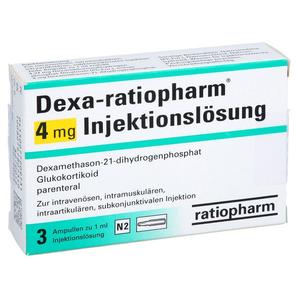 DEXA-RATIOPHARM 4 mg Injektlösung Ampullen 3 St