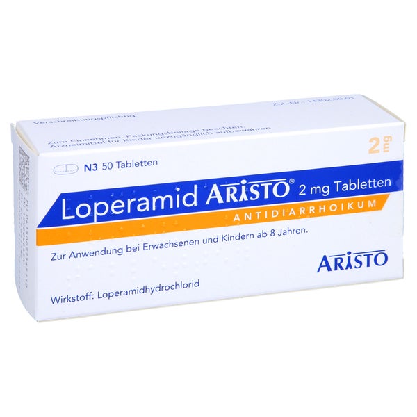 Loperamid Aristo 2 mg Tabletten 50 St