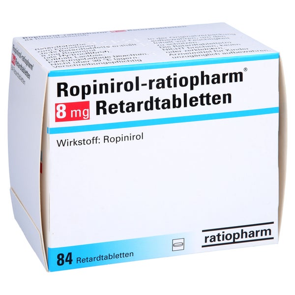ROPINIROL-ratiopharm 8 mg Retardtabletten 84 St