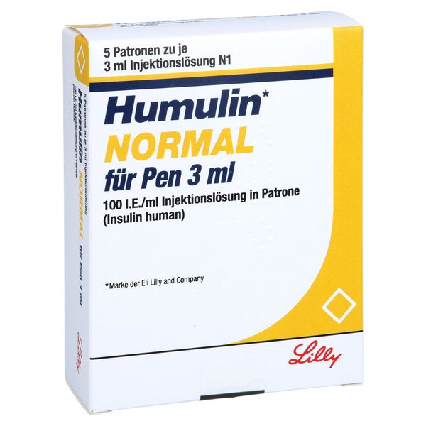 HUMULIN Normal f.Pen Injektionslösung Ampullen 5X3 ml