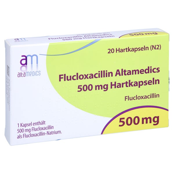 FLUCLOXACILLIN Altamedics 500 mg Hartkapseln 20 St