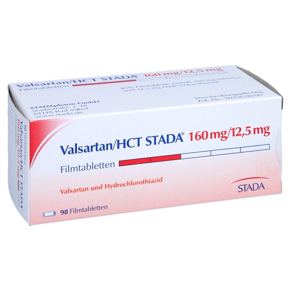 VALSARTAN/HCT STADA 160 mg/12,5 mg Filmtabletten 98 St