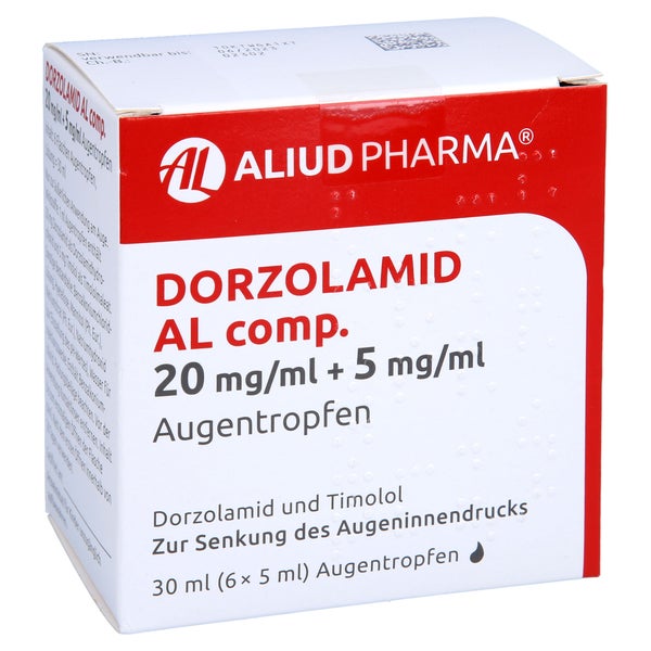 DORZOLAMID AL comp.20 mg/ml + 5 mg/ml Augentropfen 6X5 ml