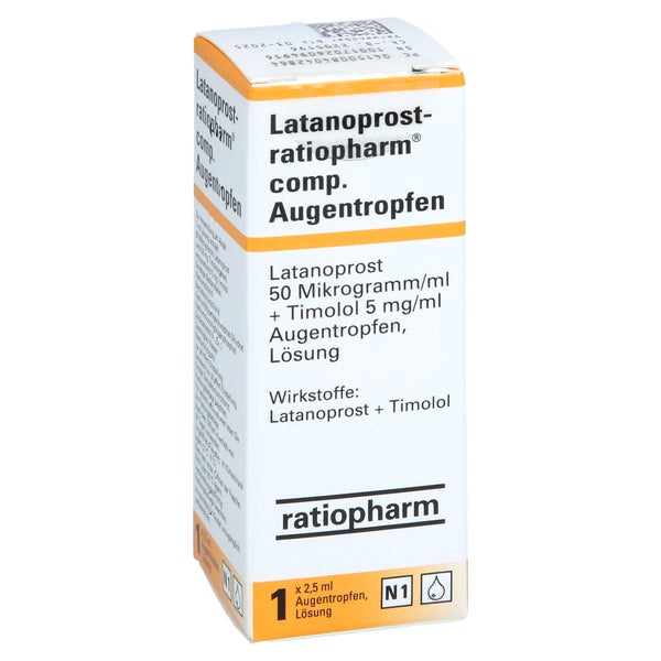 LATANOPROST-ratiopharm comp. Augentropfen 1X2,5 ml