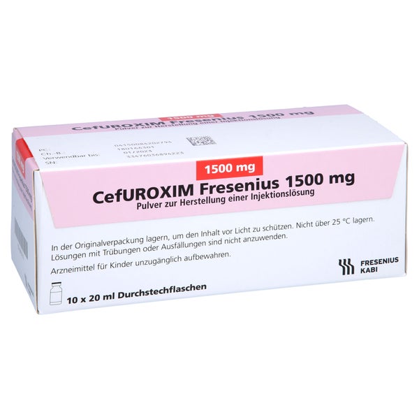 CEFUROXIM Fresenius 1500 mg Plv.z.Her.e.Inj.-Lsg. 10 St