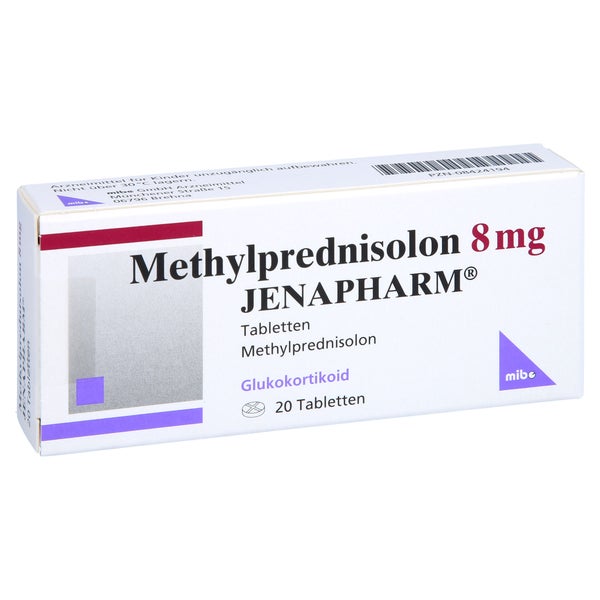 METHYLPREDNISOLON 8 mg Jenapharm Tabletten 20 St