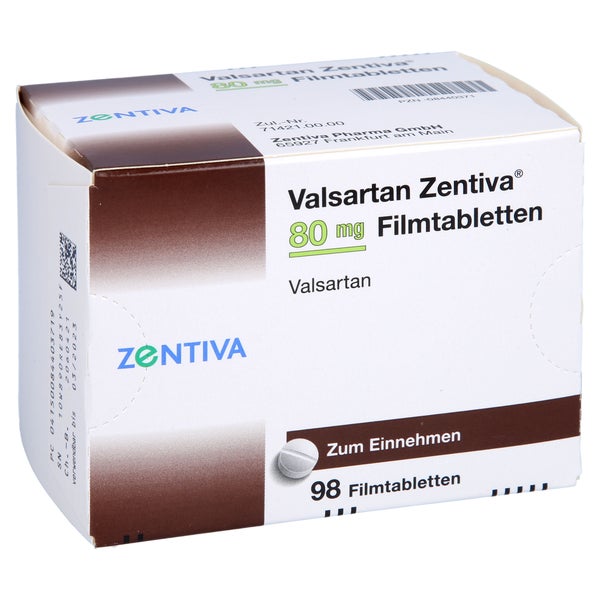 Valsartan Zentiva 80 mg Filmtabletten 98 St