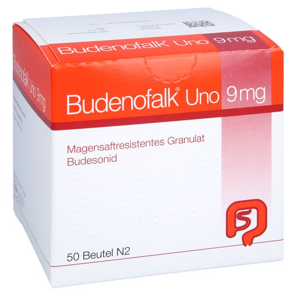 BUDENOFALK Uno 9 mg magensaftresistentes Granulat 50 St