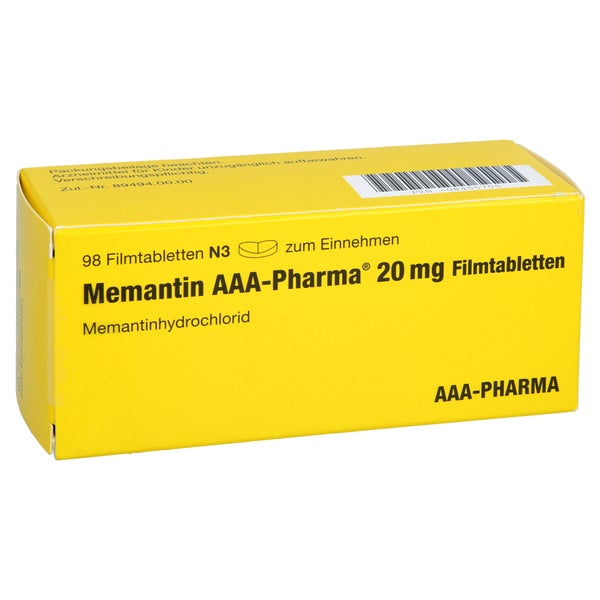 Memantin Aaa-pharma 20 mg Filmtabletten 98 St