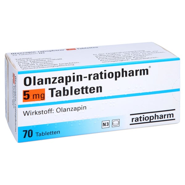 Olanzapin-ratiopharm 5 mg Tabletten 70 St