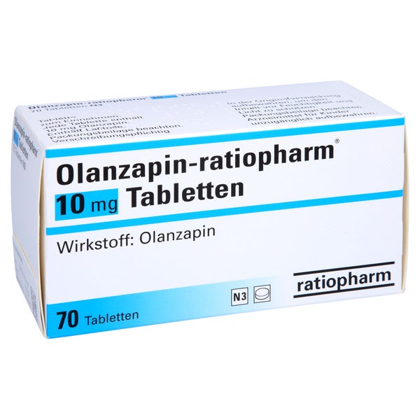 Olanzapin-ratiopharm 10 mg Tabletten 70 St