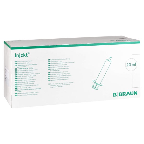 Braun Injekt Spritze 20 ml Luer exzentri 100X20 ml