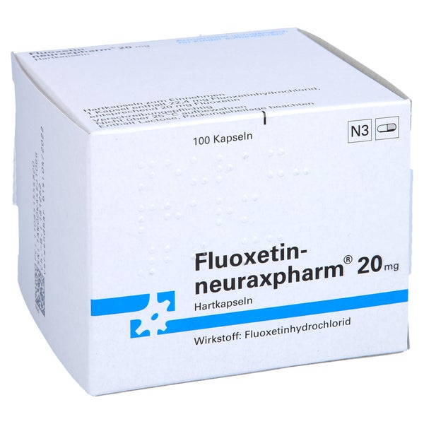 Fluoxetin-neuraxpharm 20 mg Hartkapseln 100 St