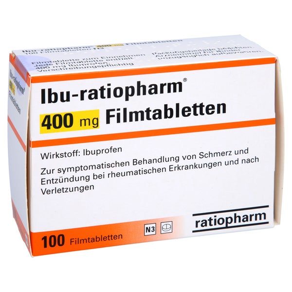 Ibu-ratiopharm 400 mg Filmtabletten 100 St