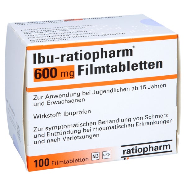 Ibu-ratiopharm 600 mg Filmtabletten 100 St