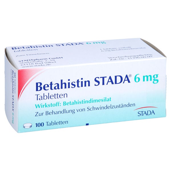 Betahistin Stada 6 mg Tabletten 100 St