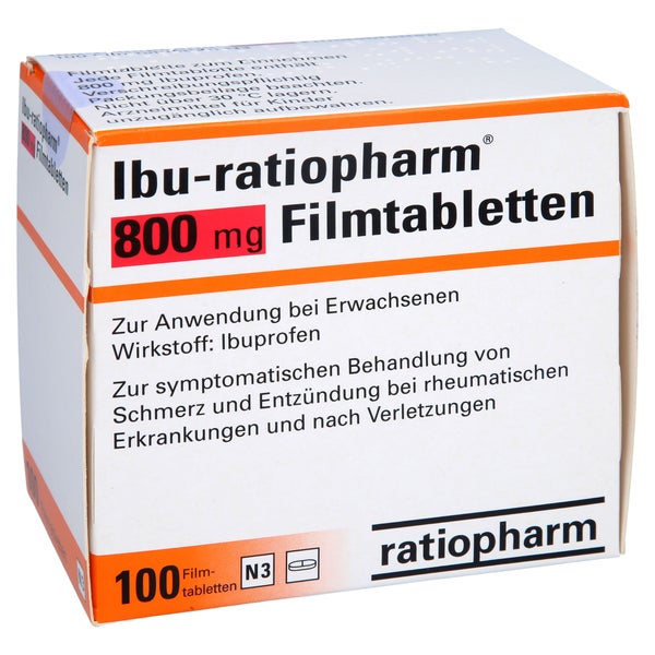 Ibu-ratiopharm 800 mg Filmtabletten 100 St