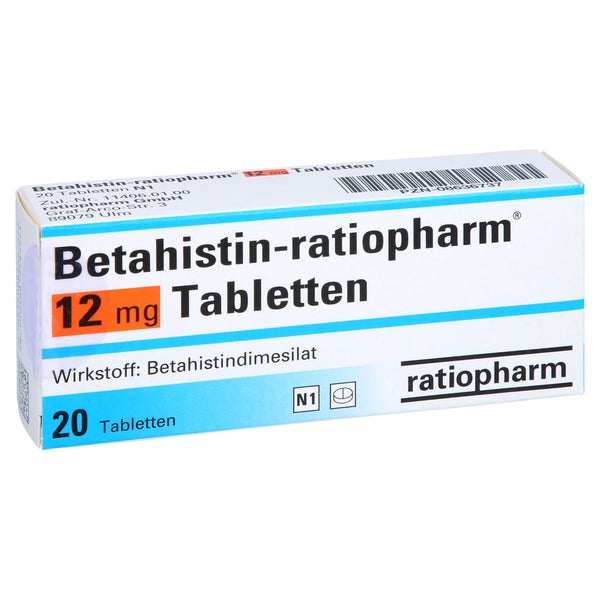 Betahistin-ratiopharm 12 mg Tabletten 20 St