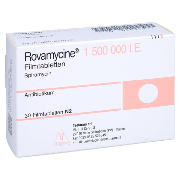 Rovamycine 1.500.000 I.E. Filmtabletten 30 St