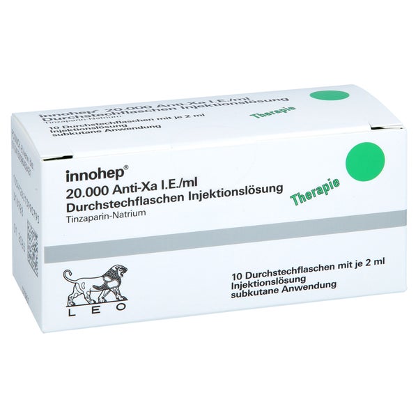 INNOHEP 20.000 Anti-Xa I.E./ml 2ml Inj.-Lsg.Dsfl. 10X2 ml
