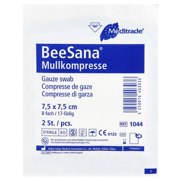 Mullkompressen 7,5x7,5 cm steril 8fach 25X2 St