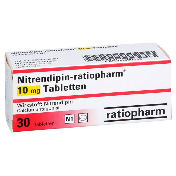 Nitrendipin-ratiopharm 10 mg Tabletten 30 St