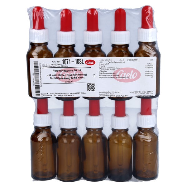 Pipettenflasche 20 ml m.kompl.Pipettenmo 10 St