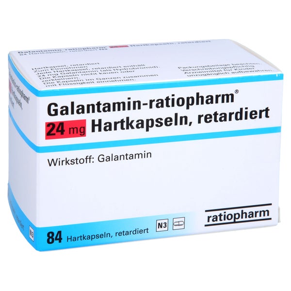 GALANTAMIN-ratiopharm 24 mg Hartkapseln retardiert 84 St