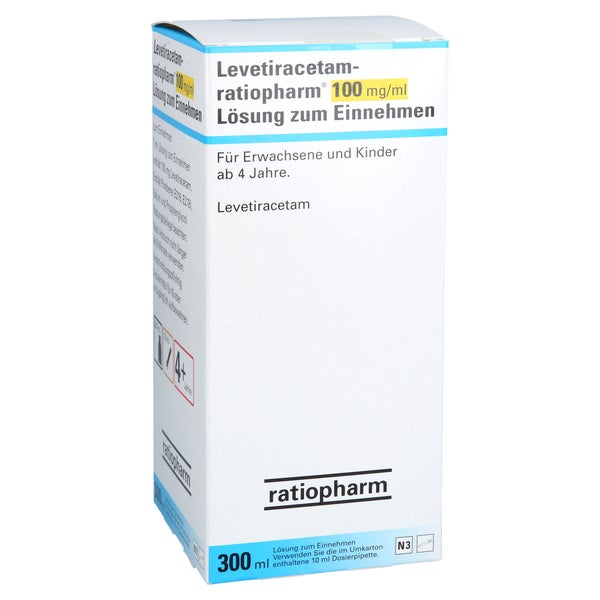 LEVETIRACETAM-ratio.100 mg/ml L.z.E.10ml Dos.Spr. 300 ml