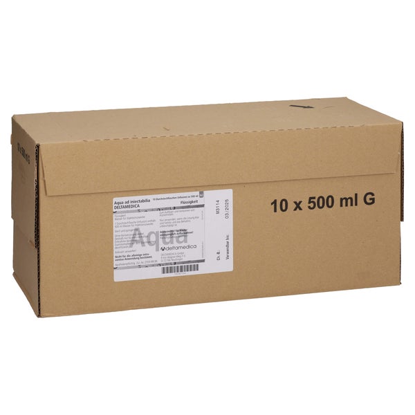 AQUA AD Iniectabilia Glas 10X500 ml