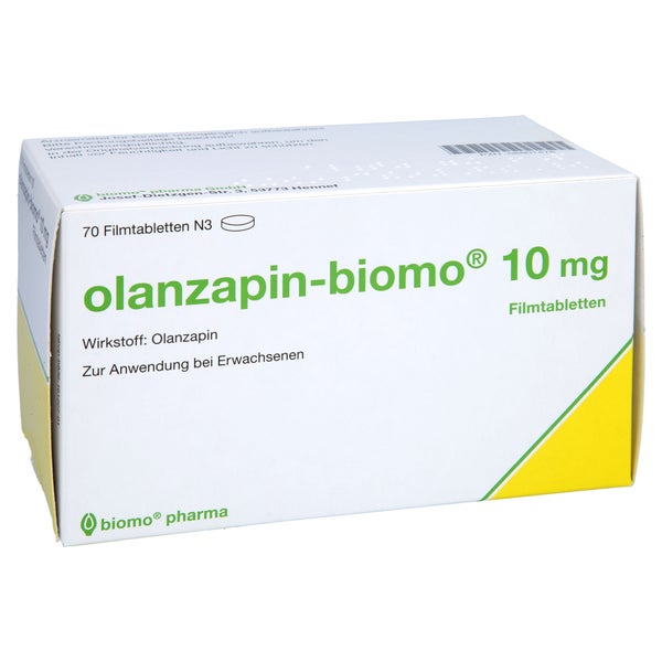 Olanzapin-biomo 10 mg Filmtabletten 70 St