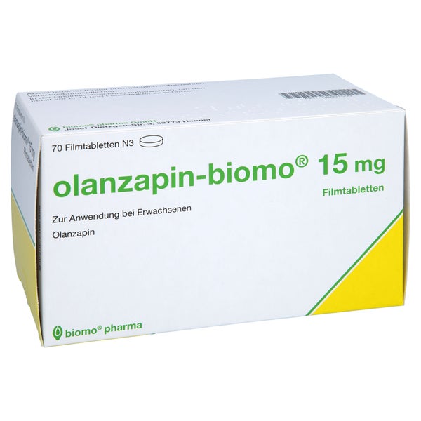 Olanzapin-biomo 15 mg Filmtabletten 70 St