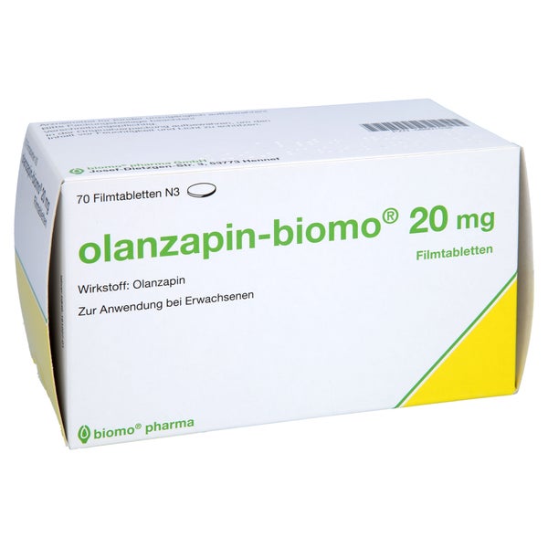 Olanzapin-biomo 20 mg Filmtabletten 70 St