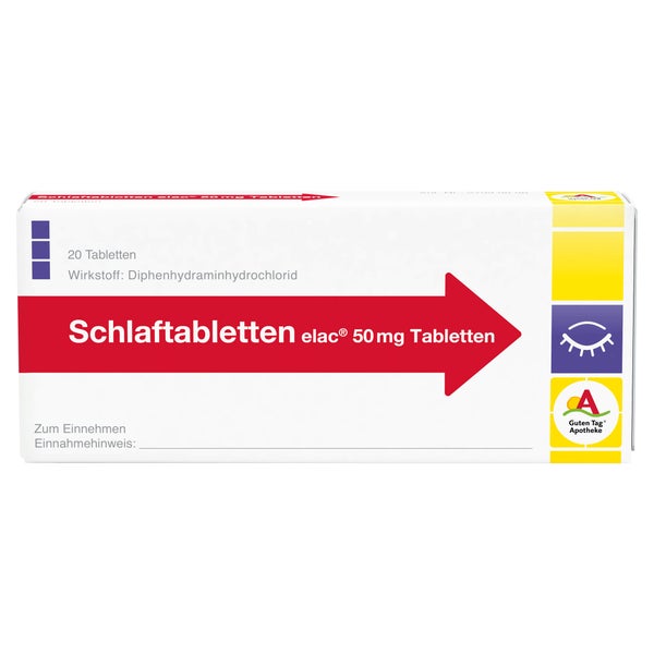 Schlaftabletten elac 50 mg 20 St