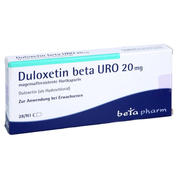 DULOXETIN beta URO 20 mg magensaftres.Hartkapseln 28 St